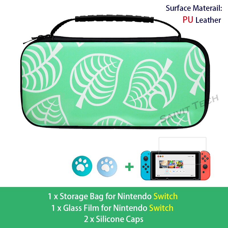 Nintend Switch Case Animal Crossing Nitendo Console Storage PU/Nylon Bag for Nintendo Switch/Lite AnimalCrossing Accessories: G Kit