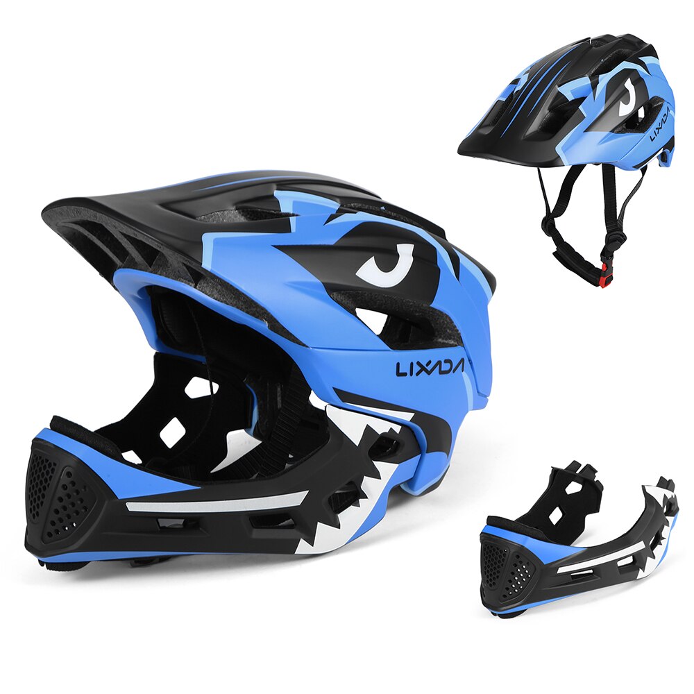 Lixada Kinderen Fietshelm Afneembare Integraalhelm Kinderen Sport Fietsen Skateboarden Rolschaatsen Veiligheid Kids Helm: Blauw