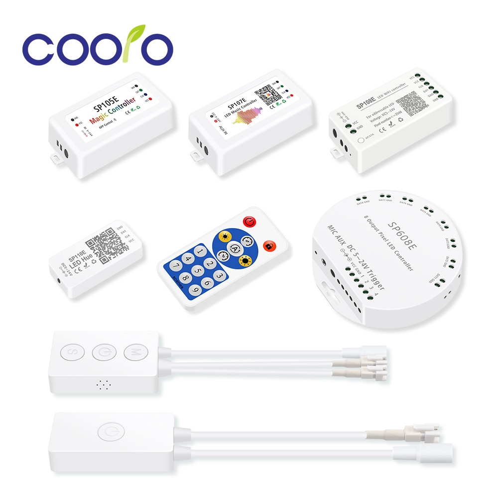 WS2812b LED Streifen Licht Controller Bluetooth SP105E SP110E Wifi SP108E SP501E SP601E Musik SP107E SP611E WS2811 SK6812 Lichter