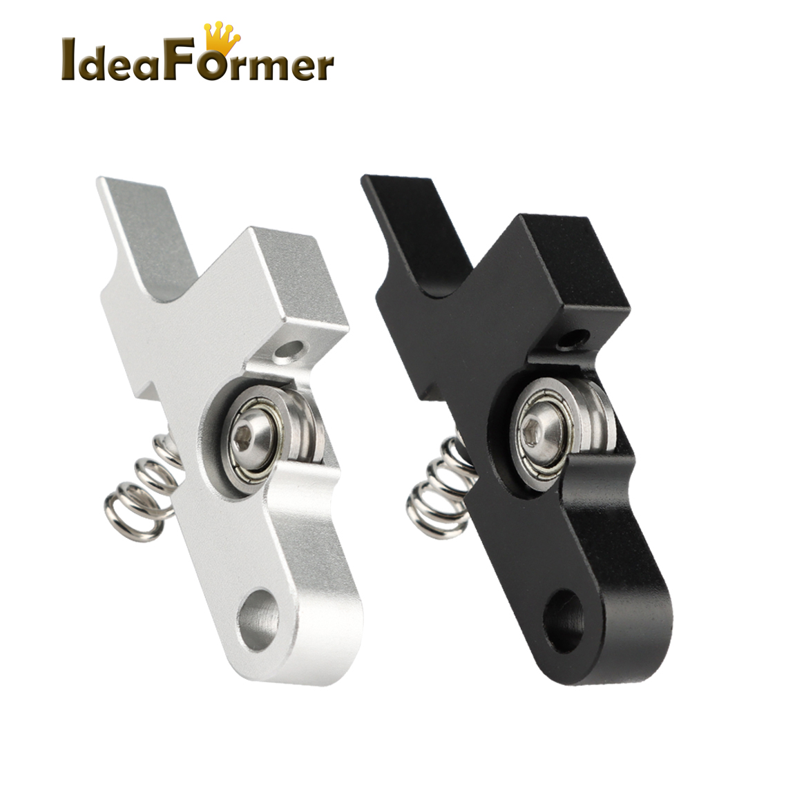 Brazo tensor extrusor Titan Aero mejorado para artillería Genius Sidewinder X1, totalmente metálico, 1,75mm, extrusora de pieza de impresora 3D negra y plateada