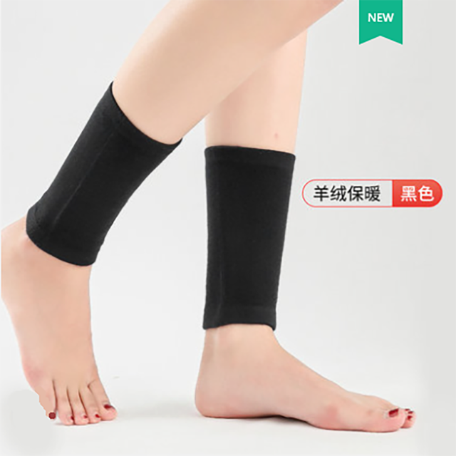 Kaschmir Knöchel Schutz Warme Schutz Winter Kalten Schutz Artefakt Männlich-weibliche Kalb Schutz Anti Verstauchung Scheuern Sockcove: 2Xblack / L