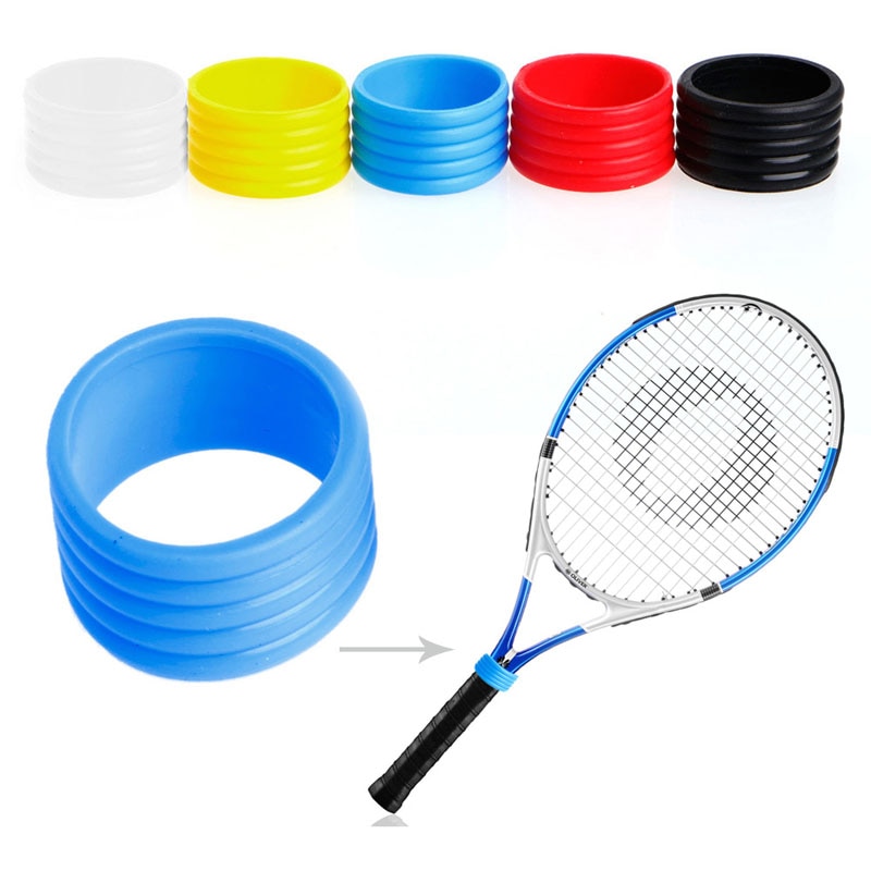 1Pc Stretchy Tennis Racket Handvat Rubber Ring Tennis Racquet Band Over Grips