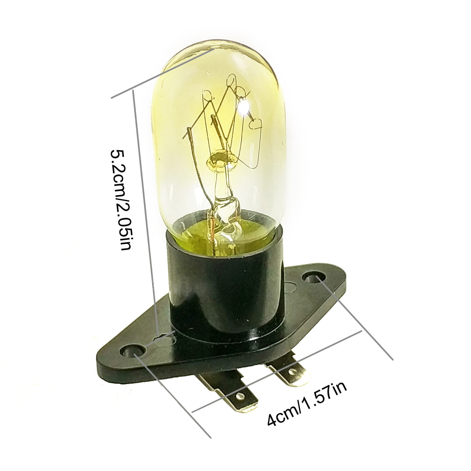 20W 220-240V Oven Light High Temperature Resistant Microwave Lamp Oven Light Refrigerator Lighting Bulb Base with Holder