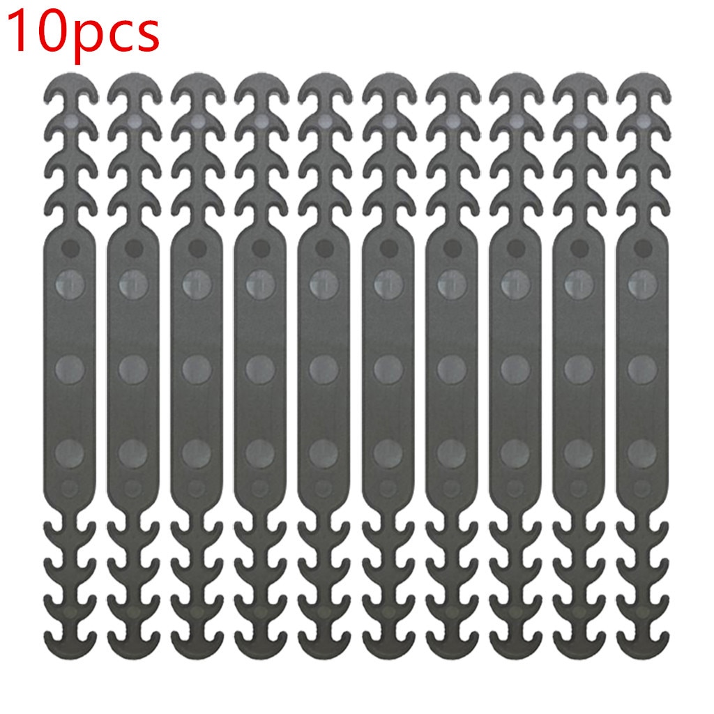10 Uds. De agarres ajustables antideslizantes de silicona para mascarillas, salvaorejas, gancho de extensión, soporte de hebilla