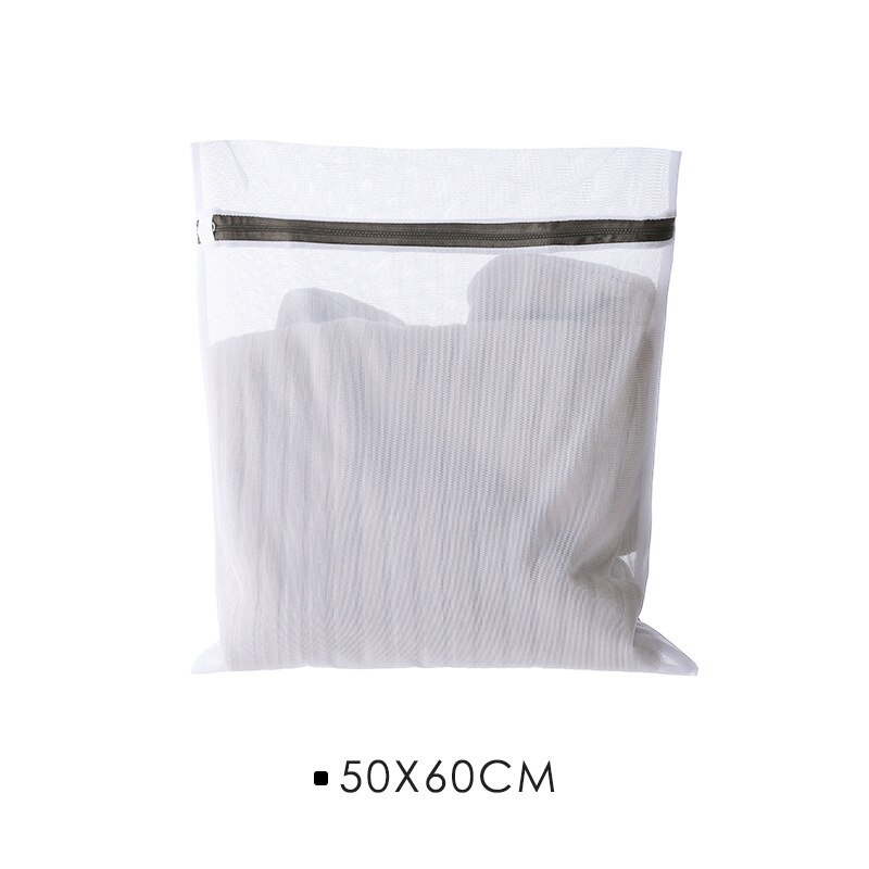 Waszak Beschermende Tas Fijne Mesh Combinatie Set Huishouden Wasserij Ondergoed Bra Wasmachine Netje En Netto Zak E25: 50x60cm