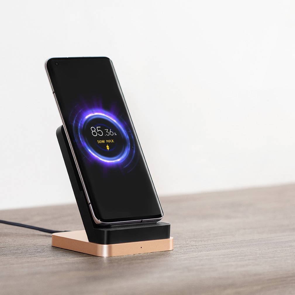 Xiaomi 55W Wireless Charger Max Vertical air-cooled wireless charging Support Fast Charger For Xiaomi 10 For Iphone