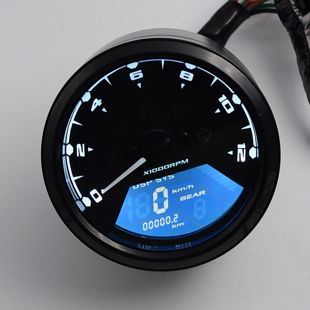 Motorcycle panel Speedometer Night vision dial Odometer LED multi-function digital indicator Tachometer Fuel meter