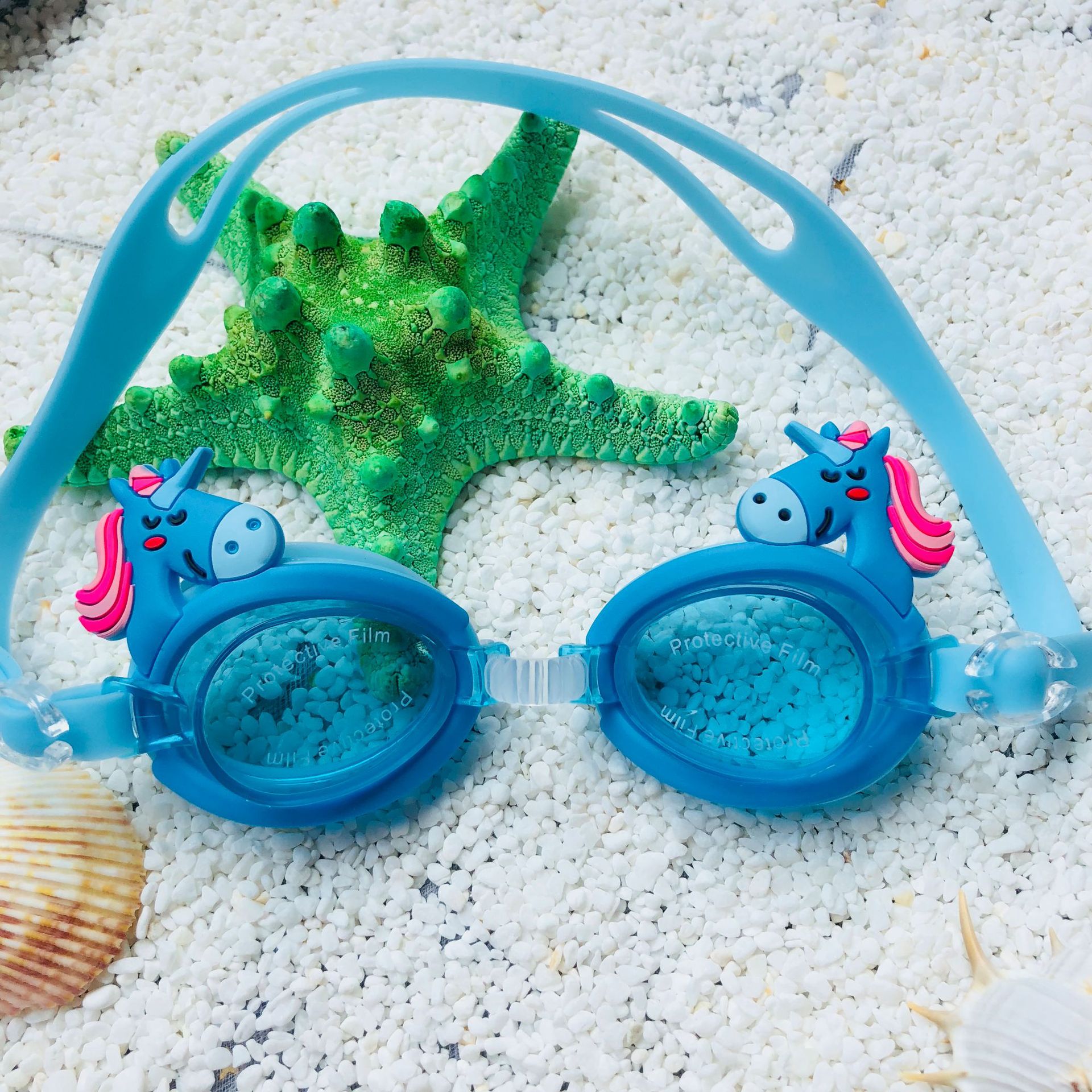 Cartoon Kids Kinderen Siliconen Waterdicht Zwemmen Zwembad Water Zwembril Bril Eyewear Brillen Accessoires Voor Jongens Meisjes