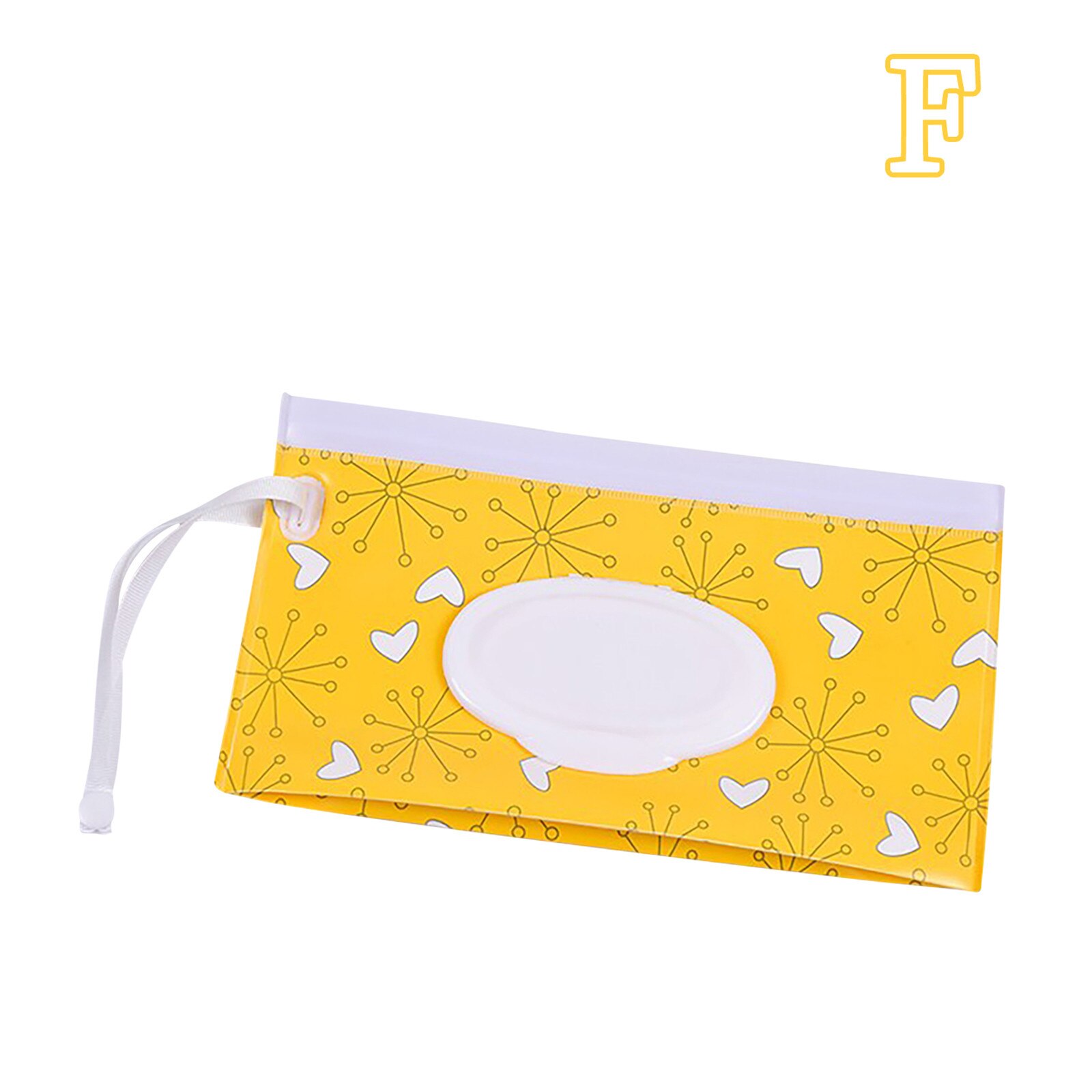 1Pcs Opbergzakken Draagbare Baby Natte Doekjes Doos Doekjes Container Milieuvriendelijke Dragen Clamshell Cosmetische Schoonmaken Doekjes Gevallen: F