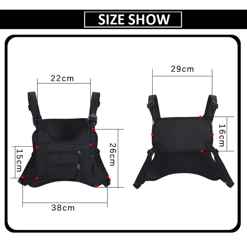 Männer/Frauen Tarnung Brusttasche multifunktion Ale wasserdichte leichte Sporttasche draussen Weste Tasche Oxford Stoff Rucksack