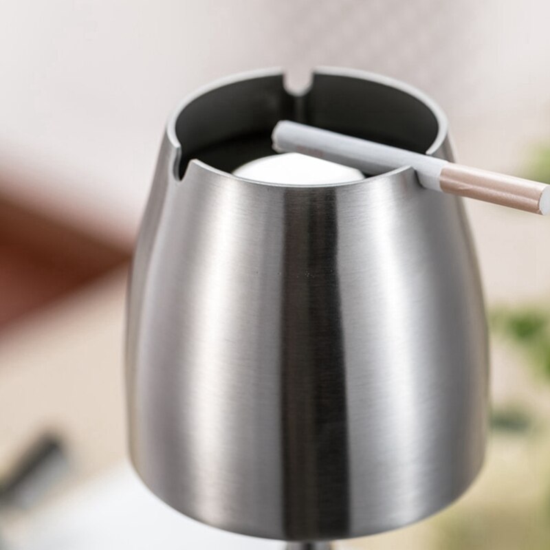-Rvs Telescopische Asbak Vloerstaande Ash Tray Asbak Draagbare Metalen Grote Winddicht Asbak