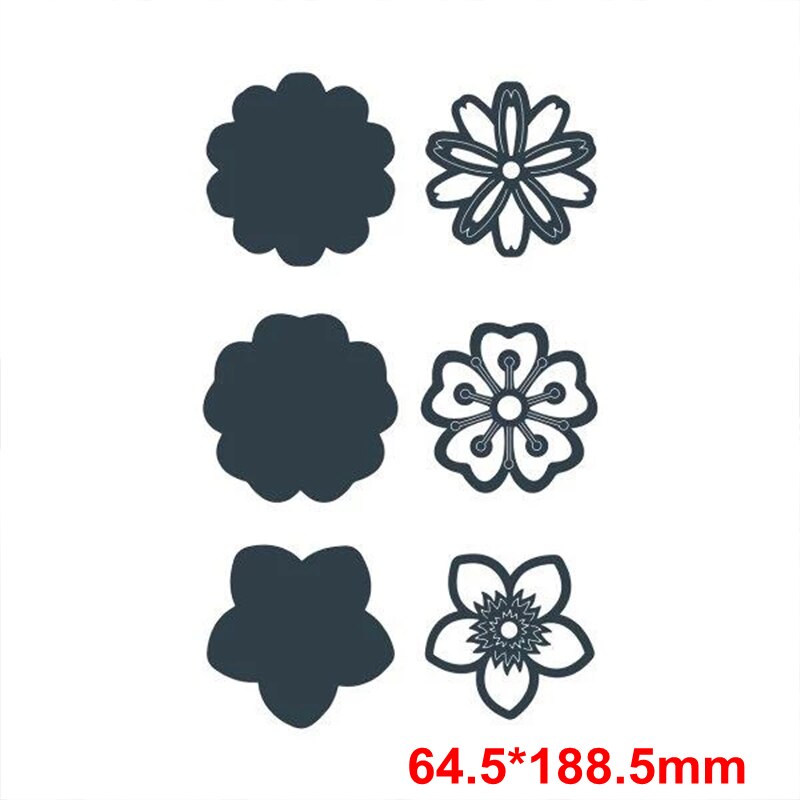 Flowers Border Frames Metal Cutting Dies Flowers&Frames Die Cuts For Card Making DIY Scrapbooking Embossed Crafts Cards: 7