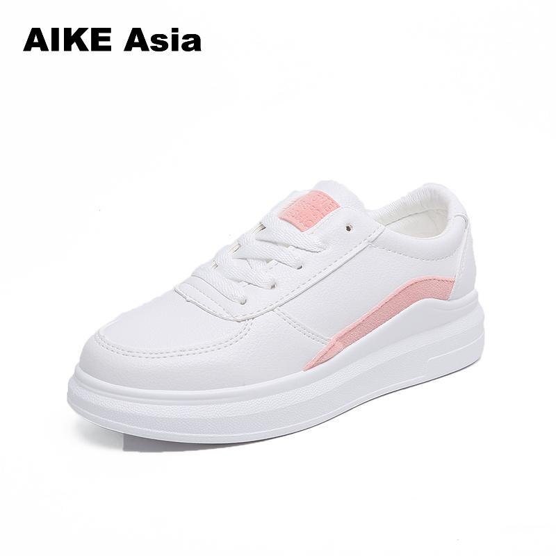 Spring wedges hvide sko kvindelige platform sneakers kvinder tenis feminino casual kvindelige sko kvinde