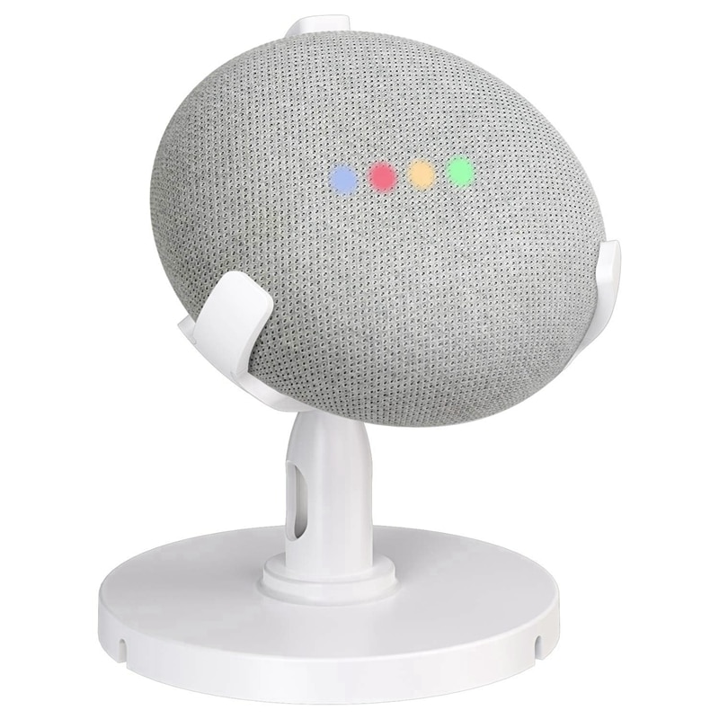 Smart Speaker Stand - 360° Rotatable Desktop Mount for Google Home Mini - Improved Sound & Visibility