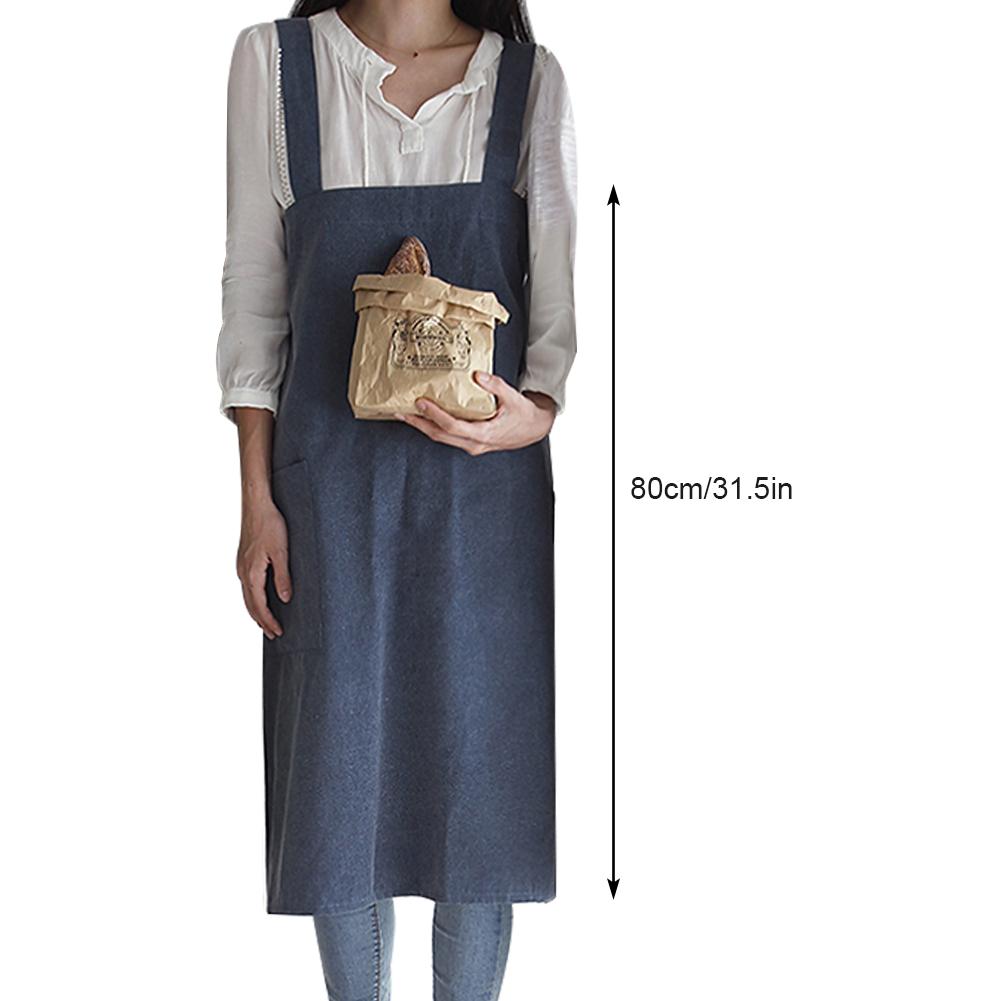 Universele Schort Nordic Japanse Stijl Eenvoudige Koreaanse Katoen Werk Schort Keuken Bloem Winkel Anti-Vuile Schort