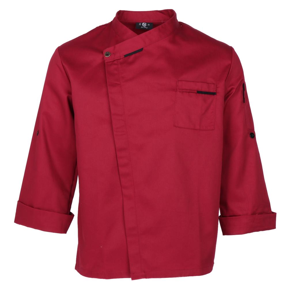 Chaqueta de Chef Unisex, camisa de manga larga, uniformes de cocina