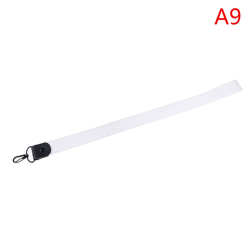 1 Pcs Einfarbig keychain Tag Lanyard Ausweis Pass Neck Strap Handy Straps Abzeichen Halter DIY Hängen Seil: A9
