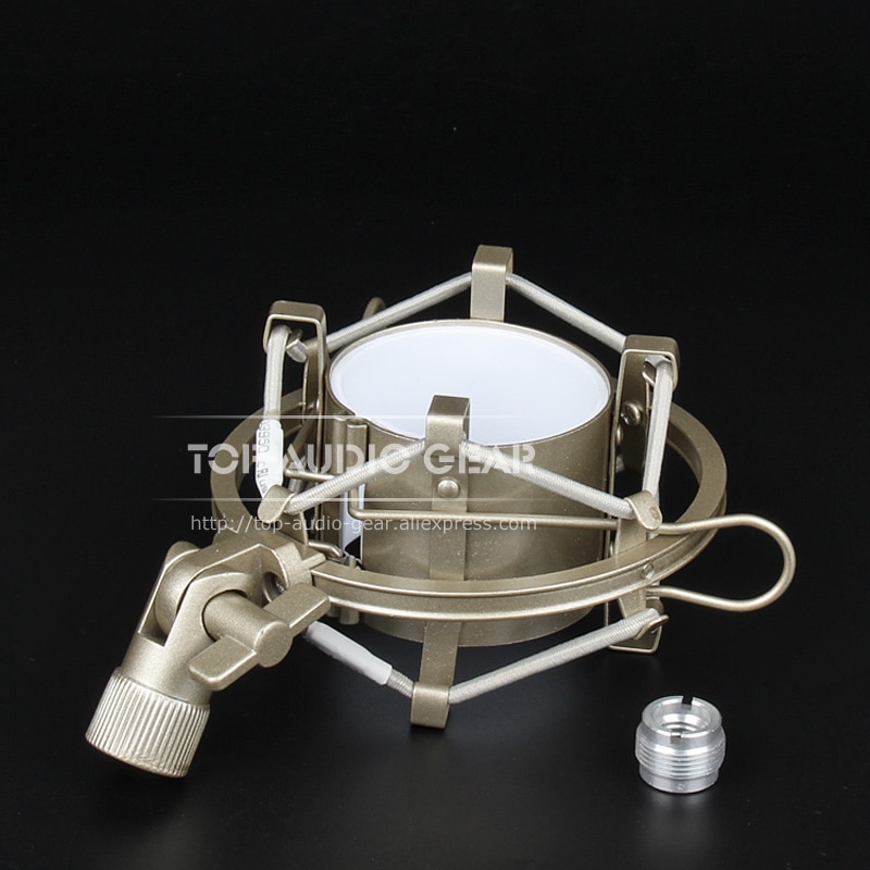 Champagne Spider Holder Shockproof Suspension Mic Stand Clasp For SAMSON C01U C03U C 01 03 U 01U 03U Pro Microphone Shock Mount