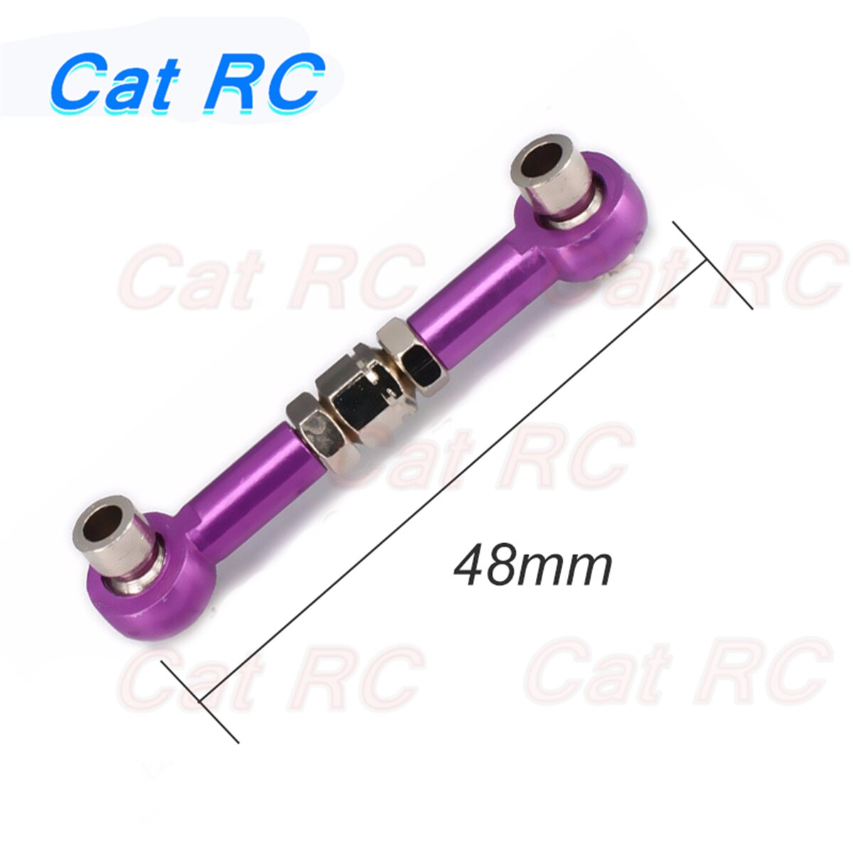 4 stück servogestänge-zugstangenarme,  m3 gewinde , 3mm löcher , 48-60mm lang für hsp 94122 94103 94123 catrc