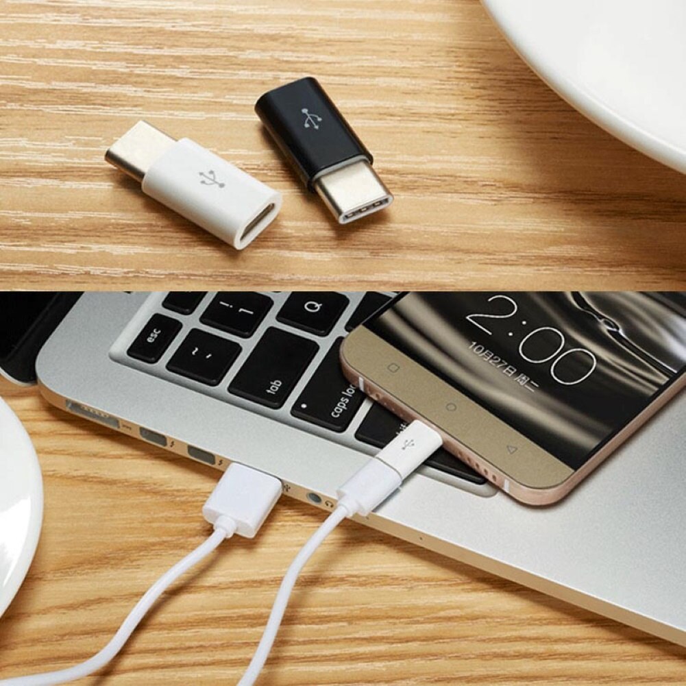 Mikro USB Weiblichen zu Typ-C Männlichen OTG Adapter Daten Transfer Konverter für Android