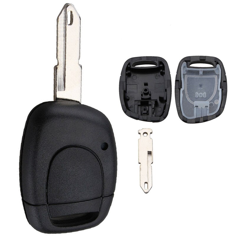 1 Knop Auto Sleutelhanger Case Shell Vervanging Remote Cover Auto Autosleutel Accessoires Fit Voor Renault Clio Kangoo Twingo
