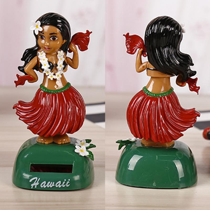 Solar Powered Swing Toy Environmental Dancing Car Decor Durable Hula Girl