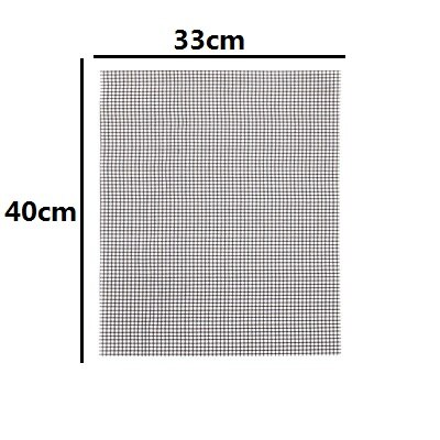 Tapis de cuisson pour Barbecue en PTFE, 40x30cm, plaque antiadhésive, réutilisable, pour l'extérieur: grid 1pcs