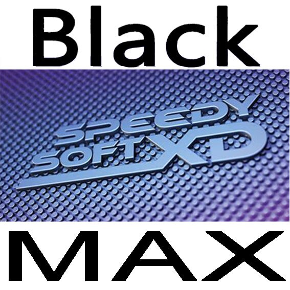 TIBHAR SPEEDY SOFT XD Pimples Out Special with sponge Table Tennis rubber ping pong tenis de mesa: black MAX