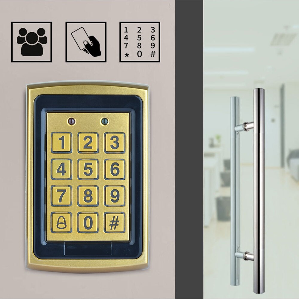 Independent access controller RFID access control keyboard waterproof digital panel card reader door lock system