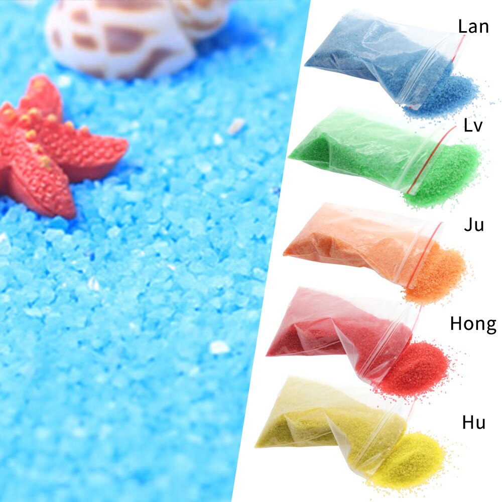 36G Kleur Zand Grind Zand Art Diy Fairy Garden Sandbeach Props