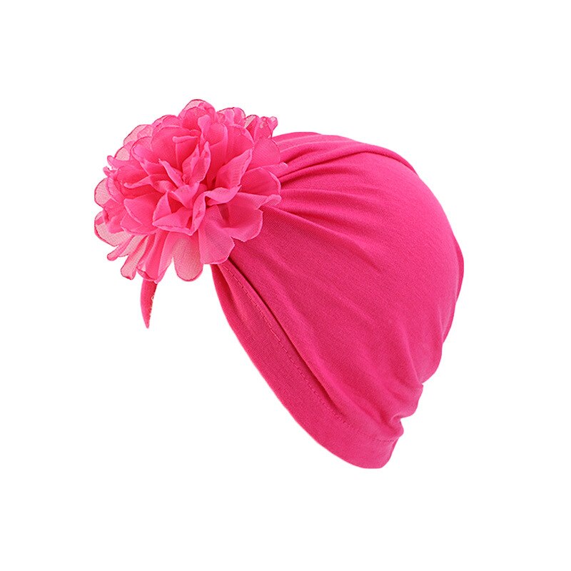 2-6 år børnetørklæde kasket baby hår tilbehør sød chiffon blomst turban kasket forår efterår beanie blød hat