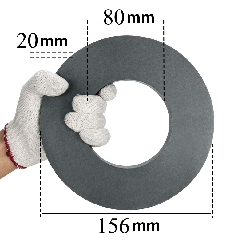 Ferrite Ring Magnets with Holes Round Disc Donut Magnets Circle Hole Magnets Perfect Ceramic Circular Magnets for Crafts DIY 8