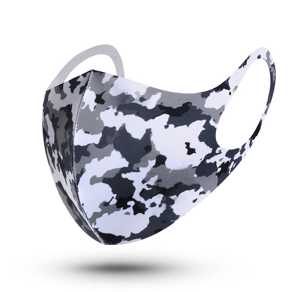 Naamiointityylinen naamio kevät ja kesä naamio pestävä kauneustyöntekijä työkalut kynsien työ naamio meikki työkalu: Camo harmaa
