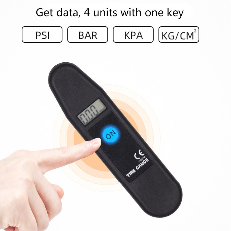 Zeer nauwkeurige digitale bandenspanningsmeter, bandenspanningsmeter voor auto's en vrachtwagens,  tg101 draagbare bandenspanningsmeters