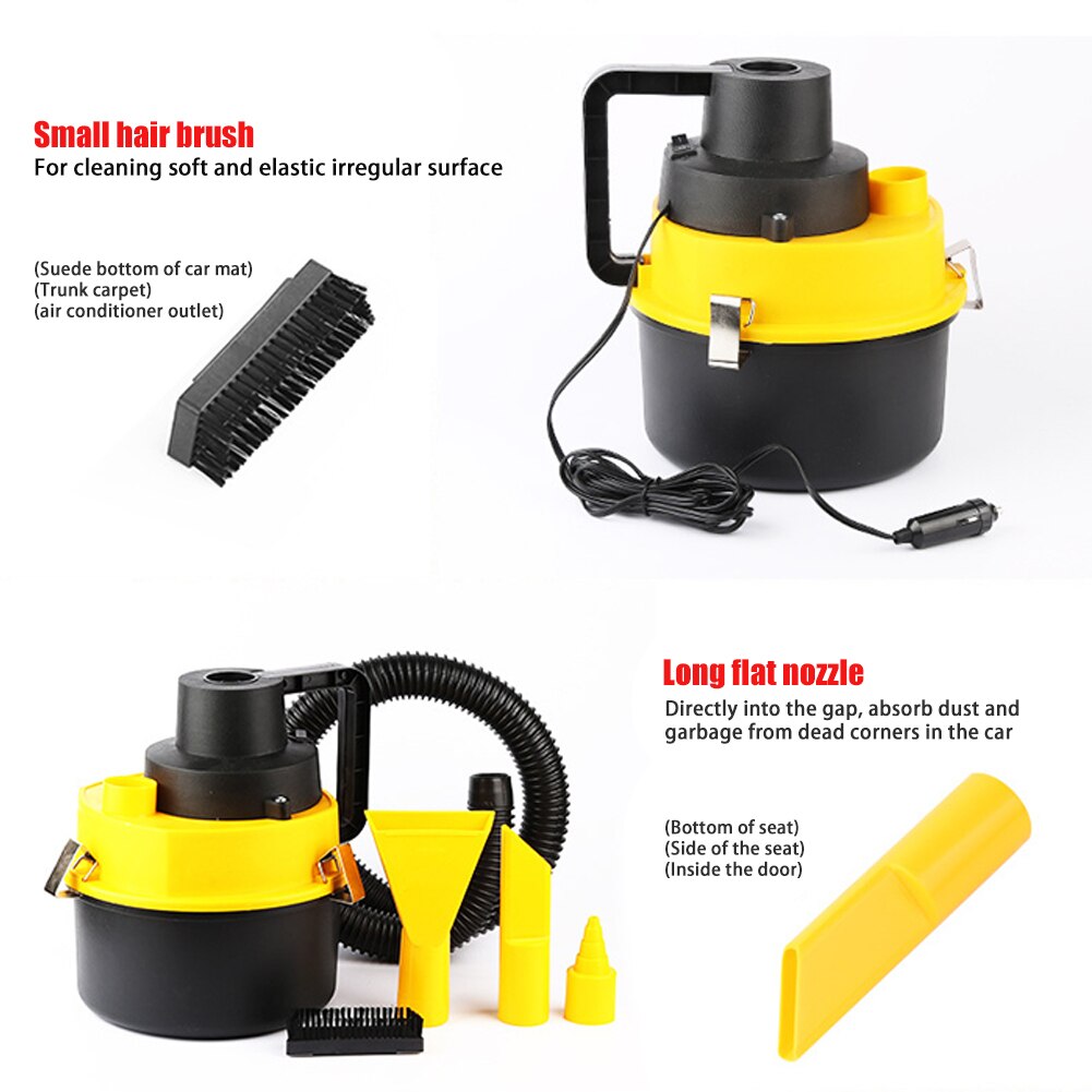 Automotive Vacuum Cleaner Portable Car Vacuum Cleaner Wet And Dry Vacuums Dual-Use Car Vacuum Cleaner Vehicle Auto Home Cleaner
