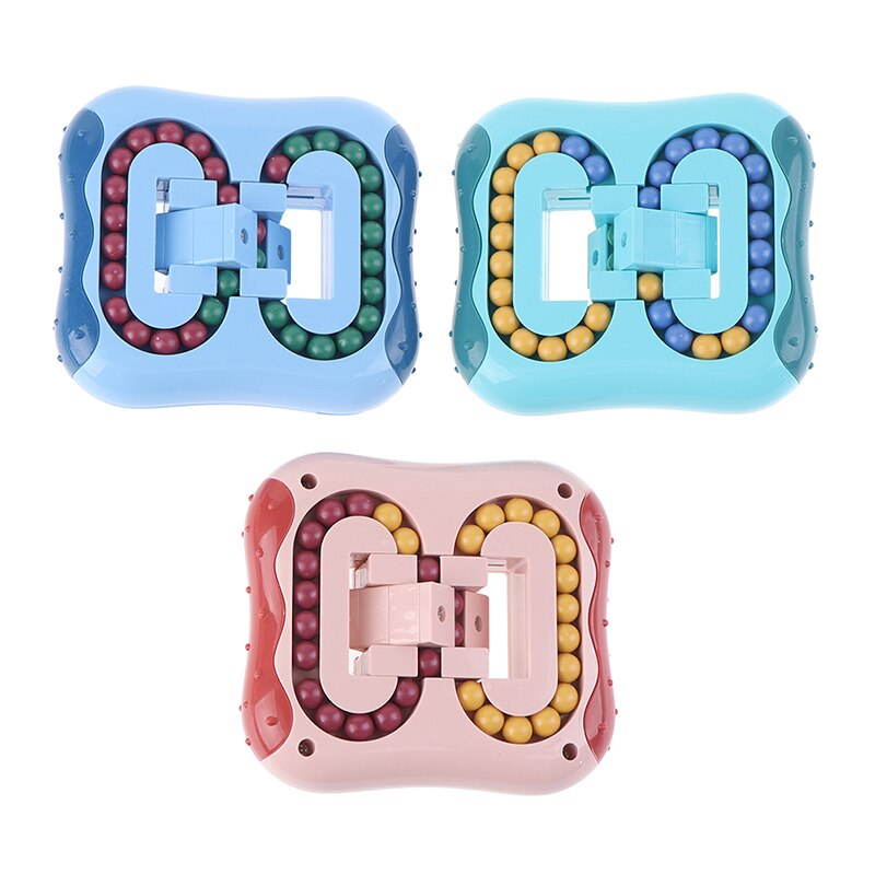 Roterende Magic Bean Vingertop Speelgoed Intelligentie Kubus Stress Verlichten Vinger Gyro Educatief Bouwsteen Speelgoed