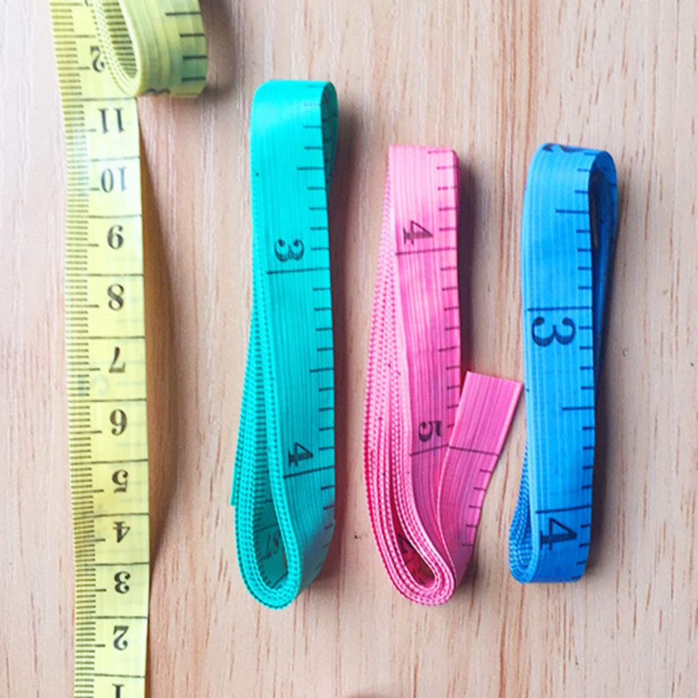 3pcs 1.5M Sewing Ruler Meter Sewing Measuring Tape Body Measuring Ruler Sewing Tailor Tape Measure Soft Random Color