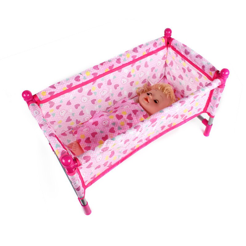 Bambino Giochi Di Imitazione Giocattoli Miniature Casa Delle Bambole Mobili Giocattolo Ragazza Casa del Gioco Del Giocattolo Passeggino Del Bambino Regali Di Compleanno 2-7years Vecchio: bed without doll