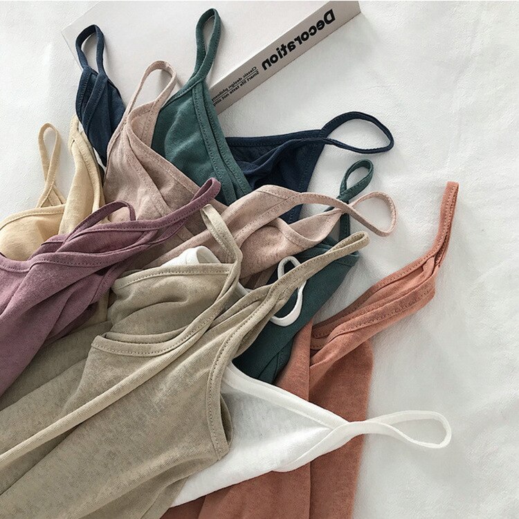 Camisetas de lino y algodón Vintage sin mangas para Mujer, Top informal de verano, Blusas sólidas para Mujer 121572tenis
