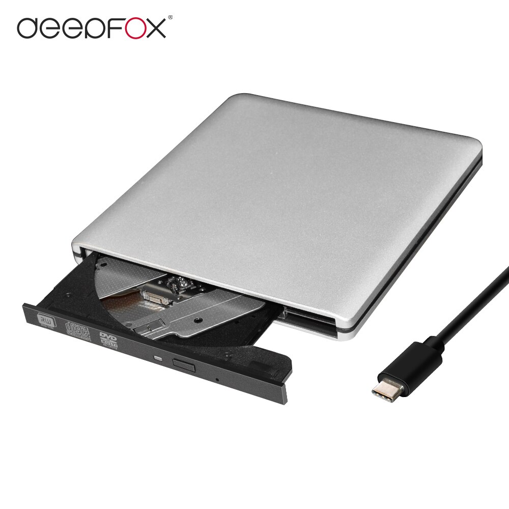 Extern typ  c 3.1 cd- rw/dvd-rw brännare brännare inspelare optisk enhet för surfplattor pc mac laptop notebook extern slim drive