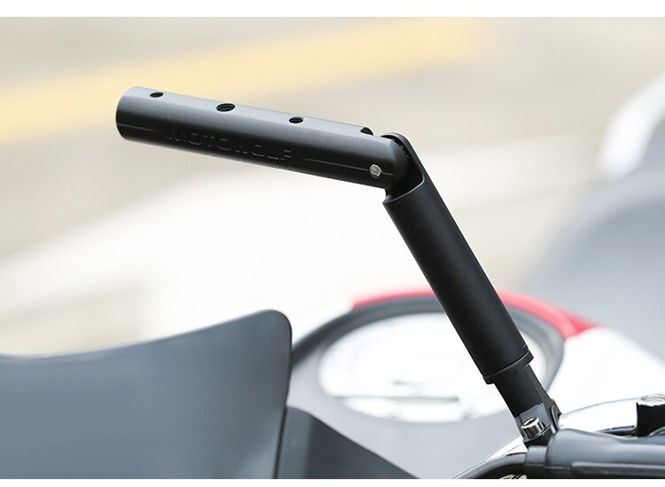 Multifunción motocicleta manillar barra transversal expansión aleación de aluminio moto de motocross modificada soporte Universal motocicleta: black