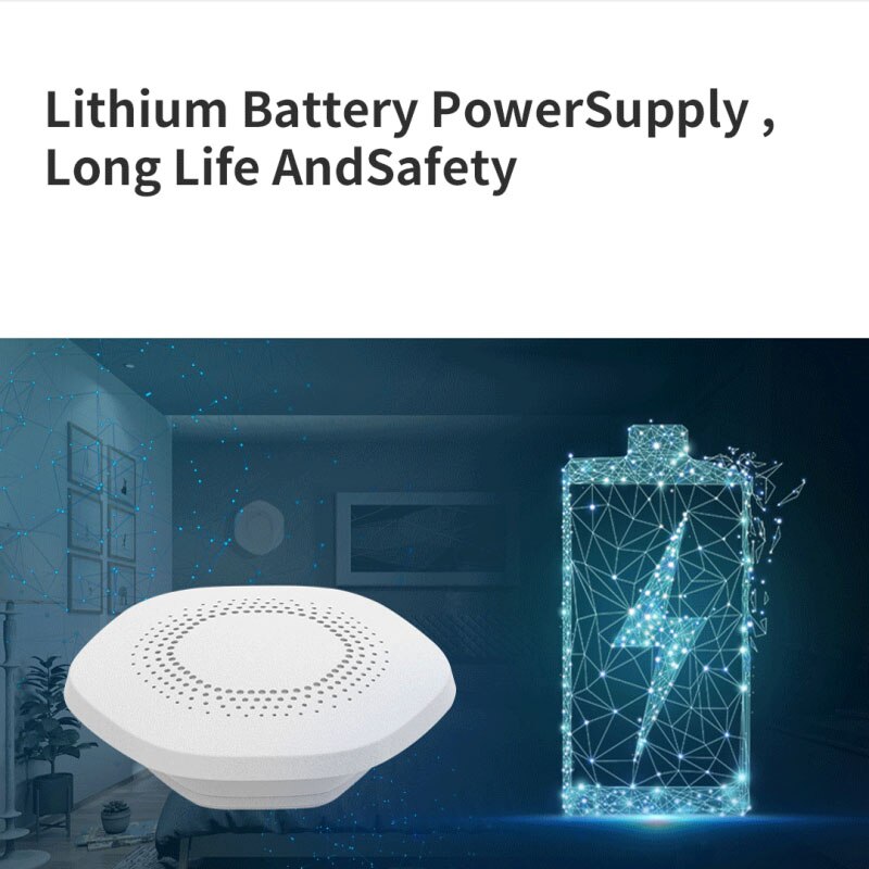 Tuya Zigbee3.0 Home Smart Temperature And Humidity Sensor Compatible With Alexa Google Home Smart Home