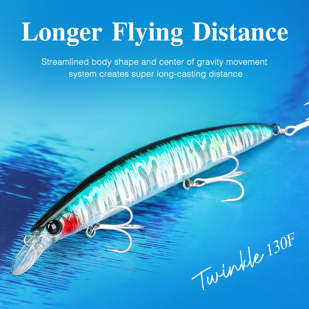 13cm 23g Fishing Lure Minnow Wobbler Lure Long Cast Deep Diving Floating Jerkbait Artificial Hard Bait Ocean Fishing Bass Bait