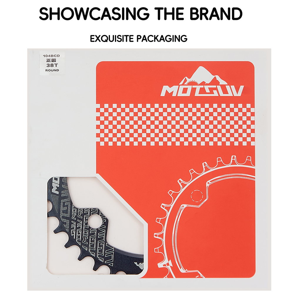 Motsuv Fiets 104BCD Crank Smalle Brede Kettingblad Aluminium Mtb Ronde 32T 34T 36T 38T Fietsen Tand Kettingwiel Onderdelen