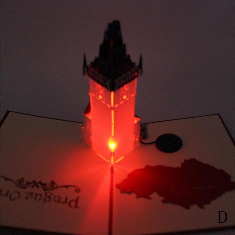 Verjaardag muziek licht wenskaart kerst en stereo 3d jaar wenskaart  e2 j 9: D