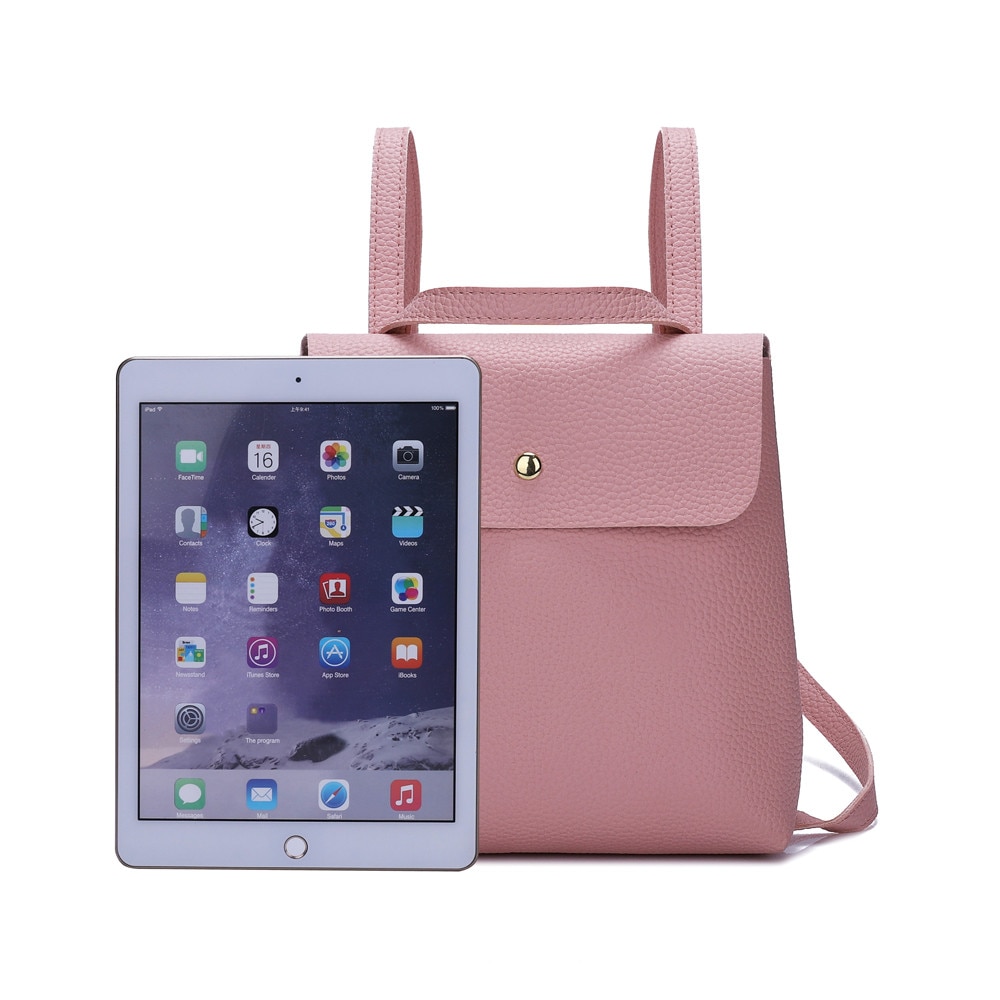 Femmes Mini sac à dos couleur Pure sacs à dos en cuir pour adolescentes femme école sac à bandoulière sac à dos mochila # T5P