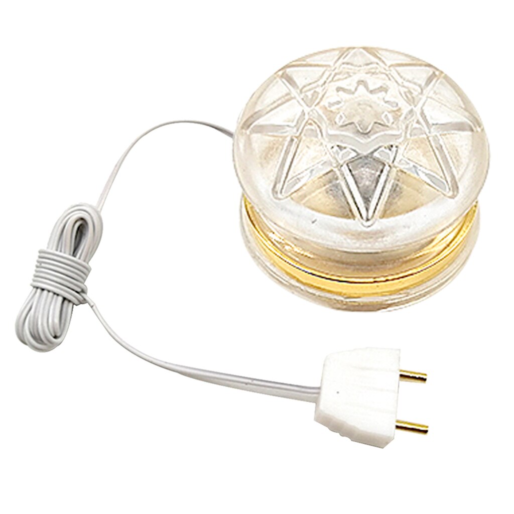 Miniature Mini Exquisite LED Ceiling Light Lamp for 1:12 Dollhouse Accessory: 12V Plug