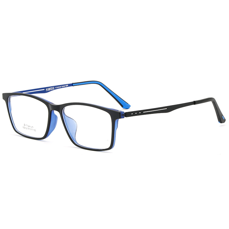 Lunettes surdimensionnées en plastique titane TR90 pour hommes, large monture de lunettes, myopie Prescription optique