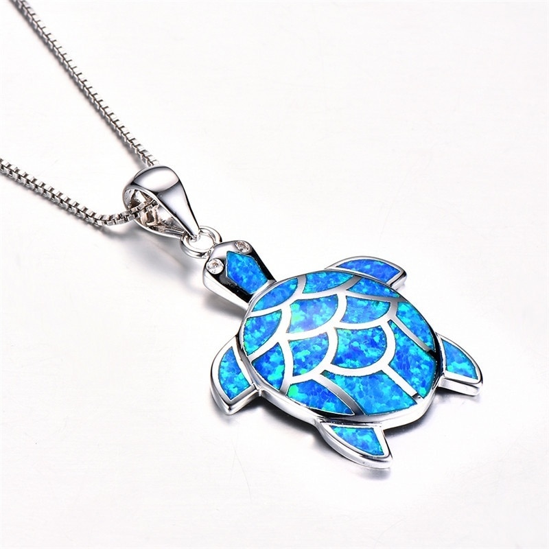 Classic Leuke Lange Ketting Ketting Verzilverd Leuke Schildpad Hanger Ketting Voor Mode-sieraden Voor Vrouwen