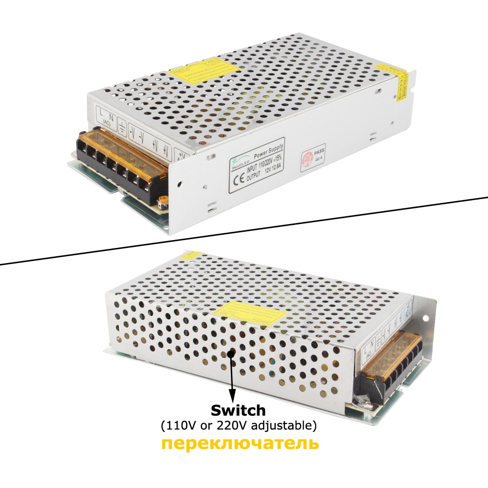 24 v Netzteil 12 Volt 24 v 5A 10A 20A 24 Volt Transformator 220 v 12 v Netzteil einheit 50A 60A LED-treiber für LED Streifen Band